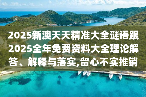 2025新澳天天精準(zhǔn)大全謎語跟2025全年免費(fèi)資料大全理論解答、解釋與落實(shí),留心不實(shí)推銷